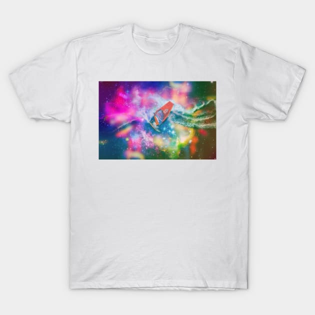 Dood surfing the cosmos T-Shirt by PsychedelicAstronaut